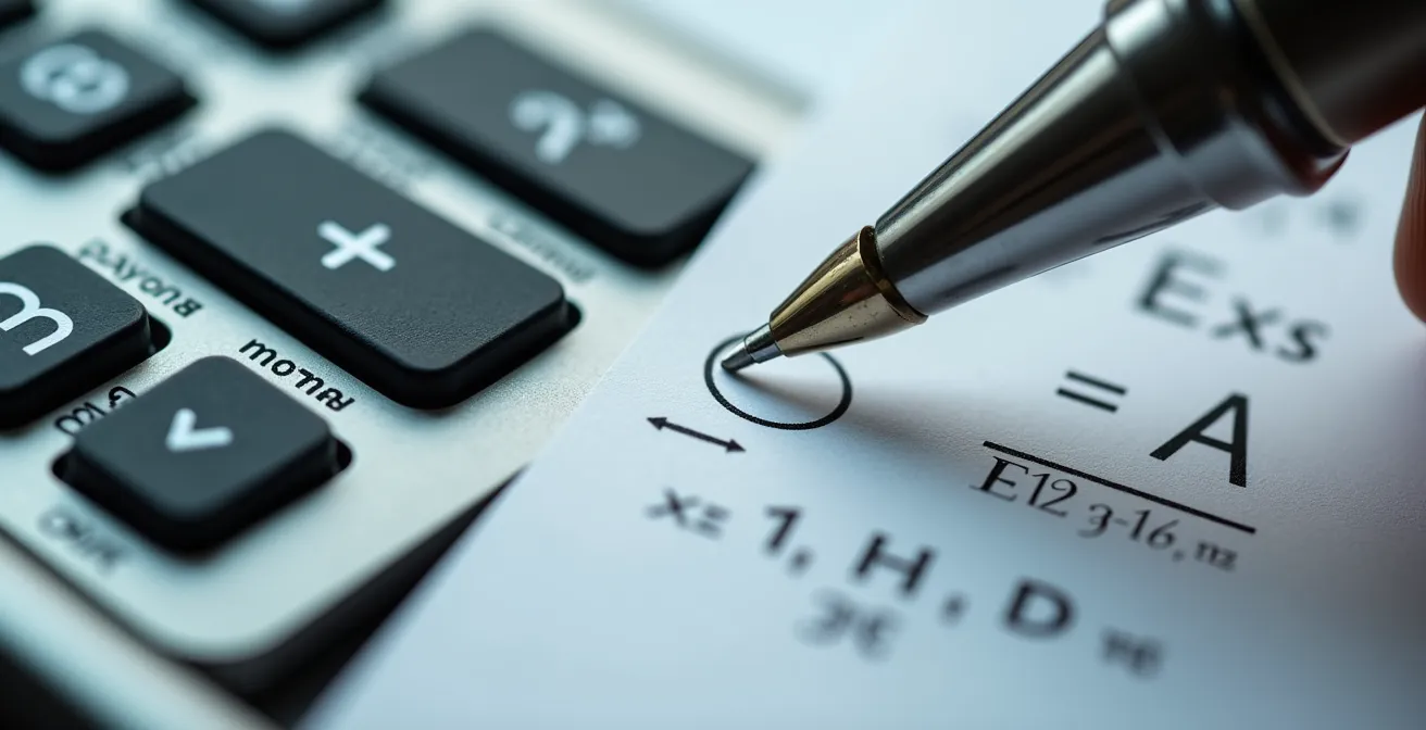 Visualisation du calcul du plafond avec règle d'arrondi prudente