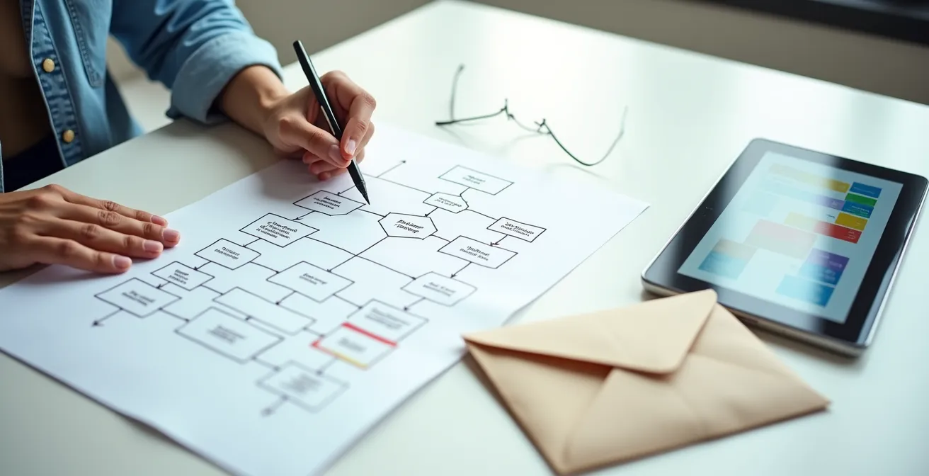 Schéma visuel du processus de déclaration et remplacement d'un bon perdu