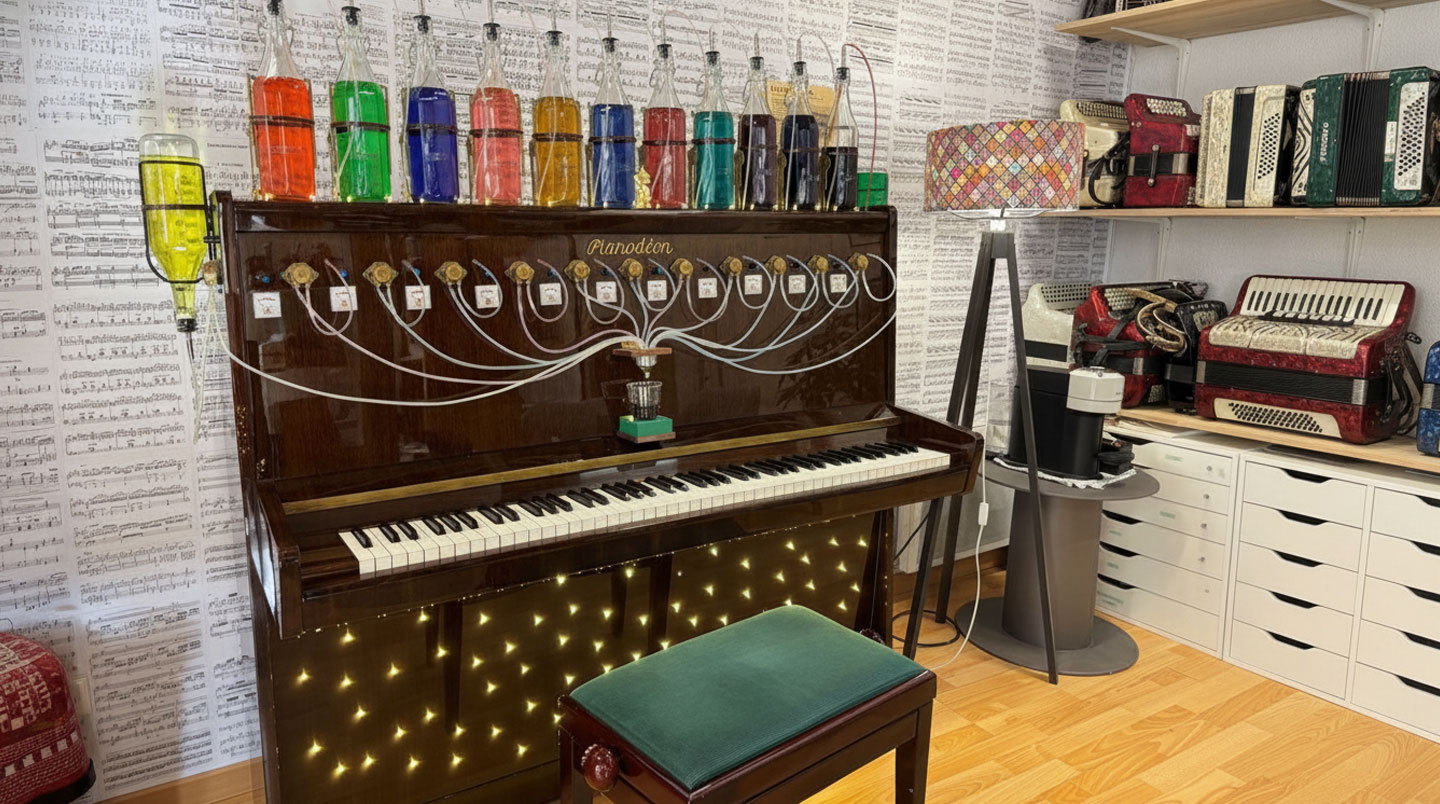 Le pianocktail, instrument magique inventé par Boris Vian dans L'Écume des jours