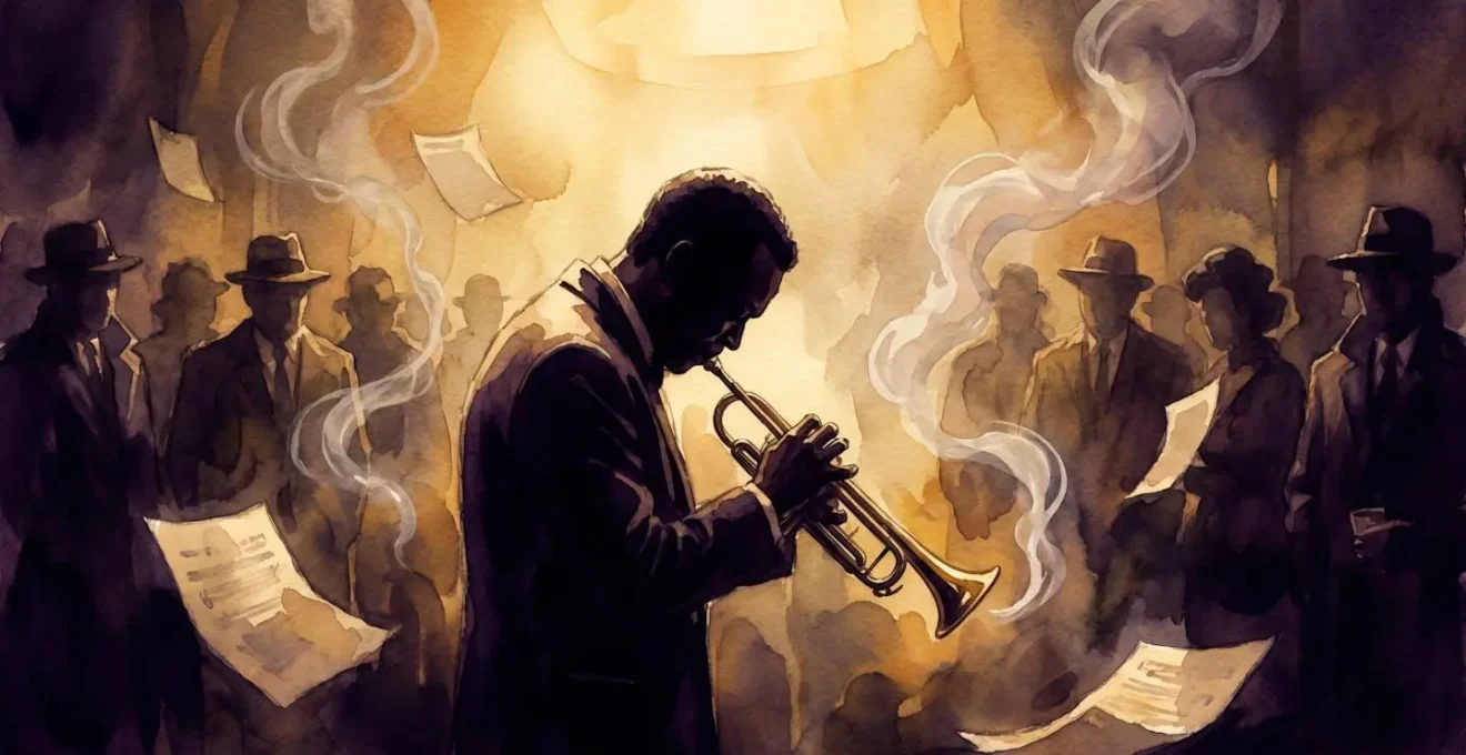 Ambiance de cave de jazz où Boris Vian jouait et trouvait l'inspiration